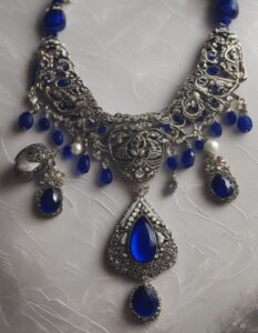 jewelry appraisal services -a necklace with blue stones and pearls